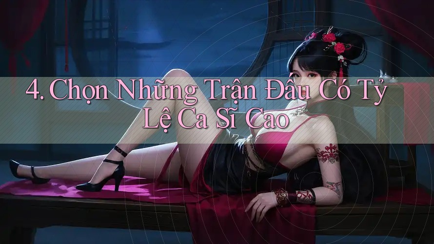 4. Chọn Những Trận Đấu Có Tỷ Lệ Ca Sĩ Cao