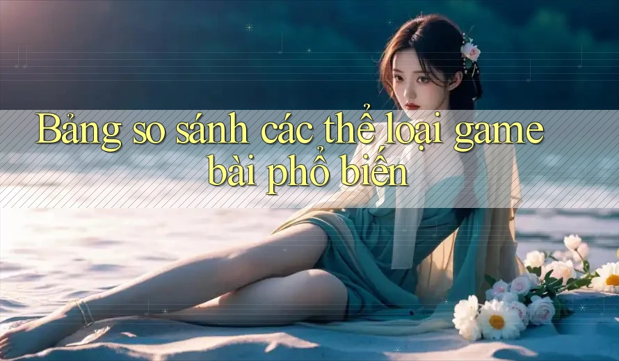 Bảng so sánh các thể loại game bài phổ biến