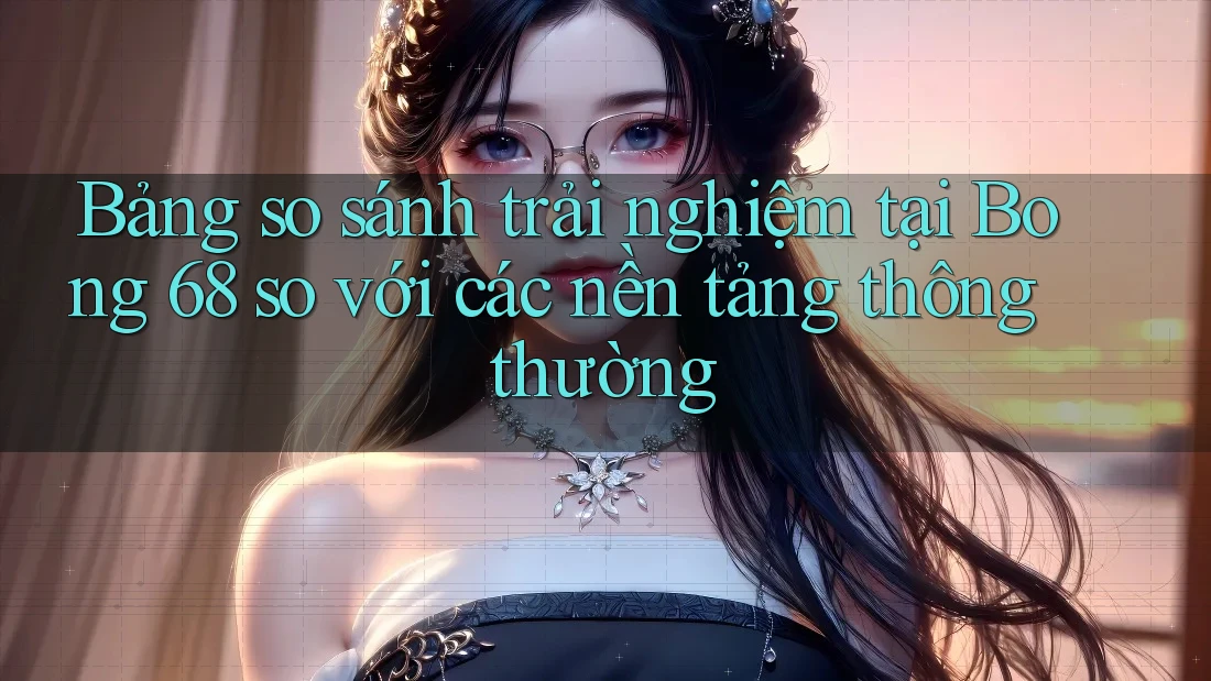 Bảng so sánh trải nghiệm tại Bong 68 so với các nền tảng thông thường