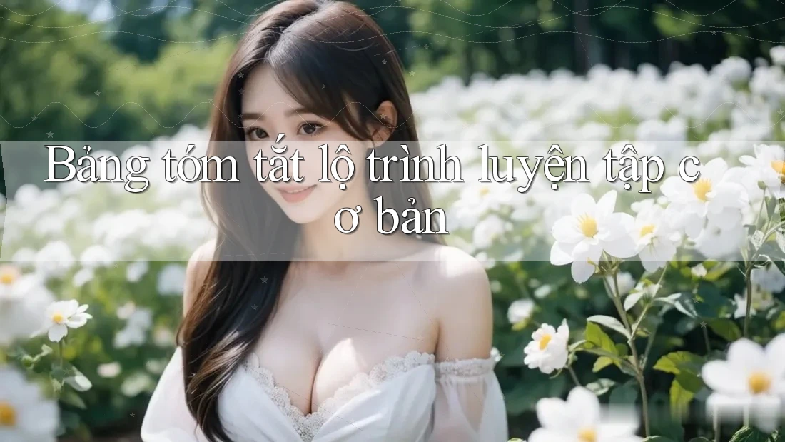 Bảng tóm tắt lộ trình luyện tập cơ bản