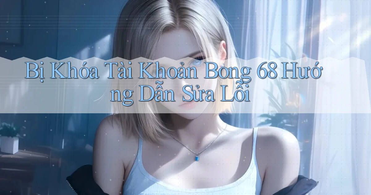 bị khóa tài khoản bong 68 hướng dẫn sửa lỗi