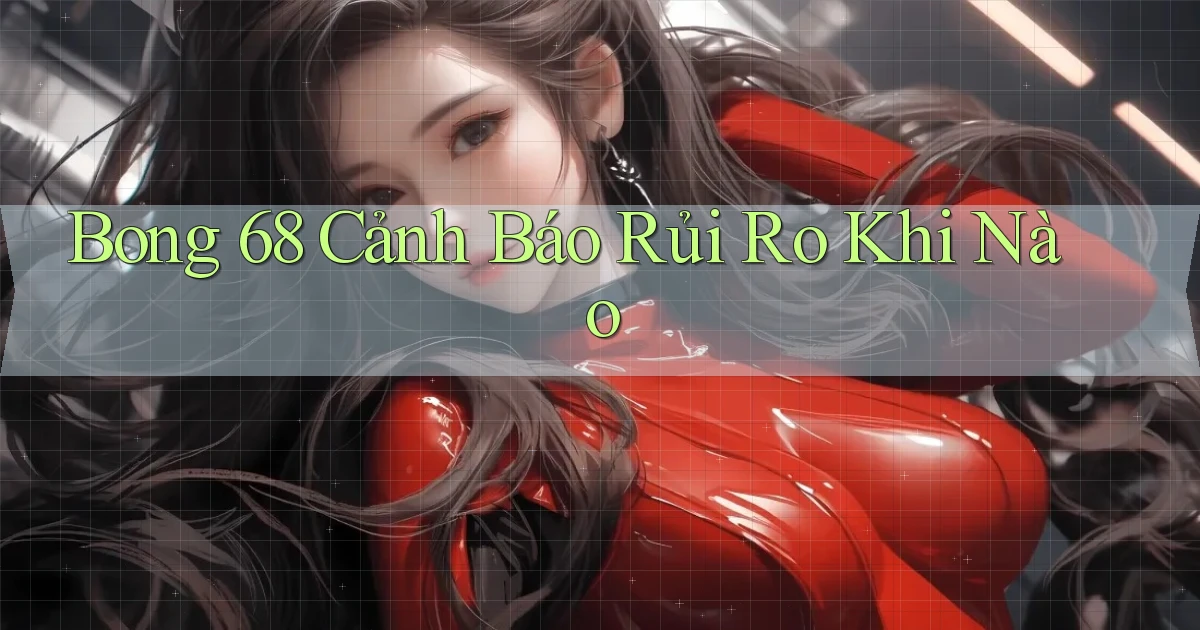 bong 68 cảnh báo rủi ro khi nào