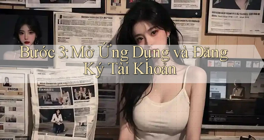 Bước 3: Mở Ứng Dụng và Đăng Ký Tài Khoản