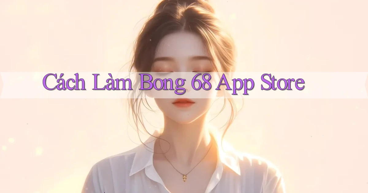 cách làm bong 68 app store