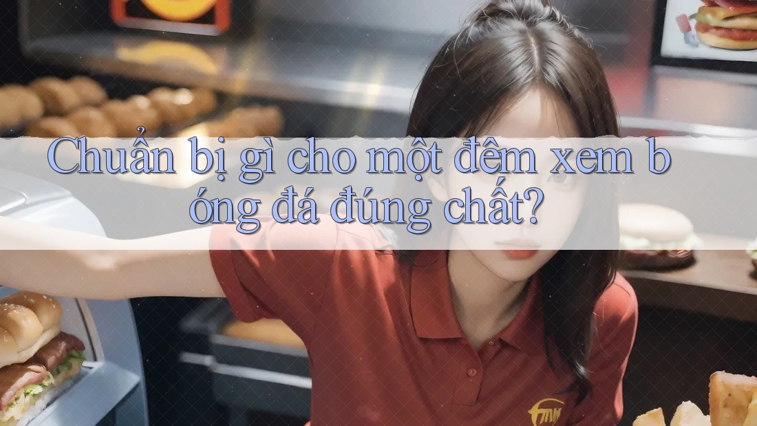 Chuẩn bị gì cho một đêm xem bóng đá đúng chất?