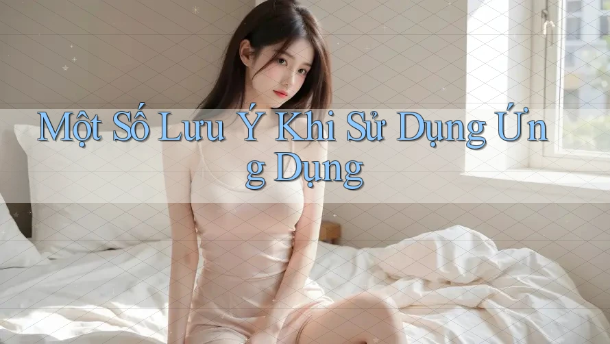 Một số lưu ý khi sử dụng ứng dụng