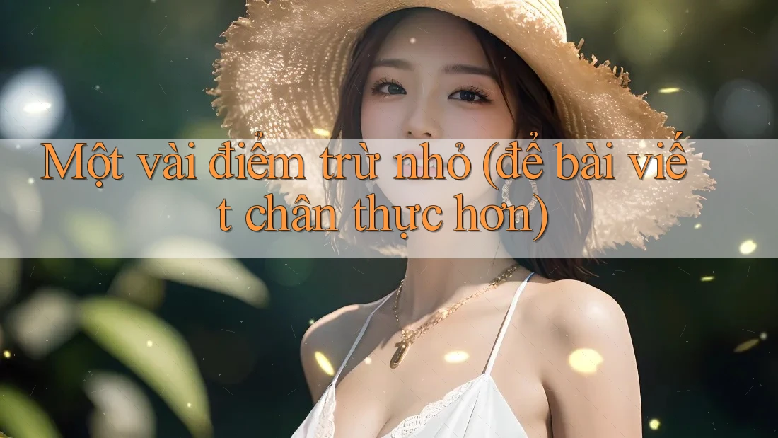 Một vài điểm trừ nhỏ (để bài viết chân thực hơn)