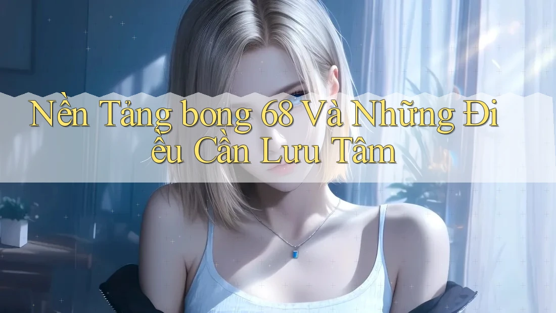 Nền Tảng bong 68 Và Những Điều Cần Lưu Tâm