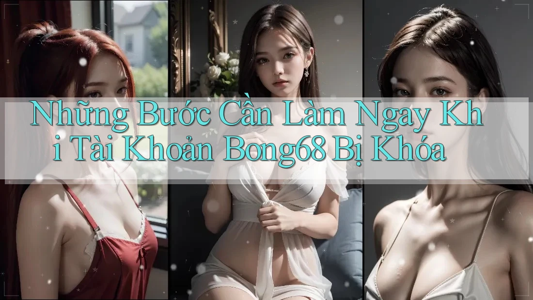 Những Bước Cần Làm Ngay Khi Tài Khoản Bong68 Bị Khóa