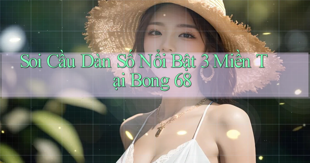 soi cầu dàn số nổi bật 3 miền tại bong 68
