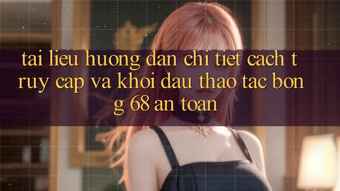 Tài liệu hướng dẫn Chi Tiết Cách Truy Cập Và Khởi đầu Thao tác bong 68 An Toàn